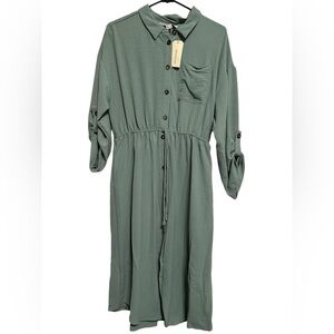 monteau sage green xl dress